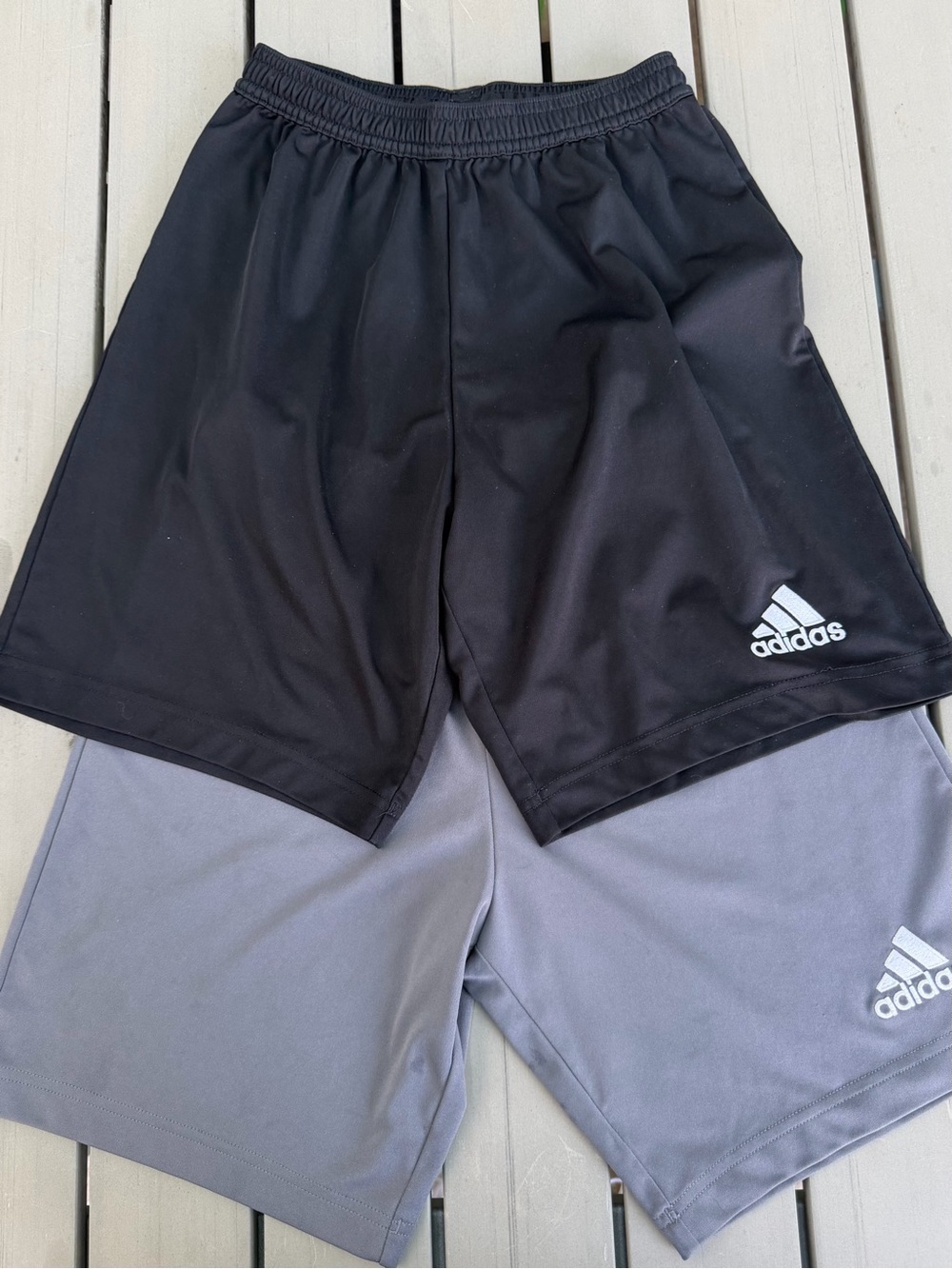 Two pairs Adidas Shorts Mens XS Black Grey Entrada 22 Football Soccer Aeroready